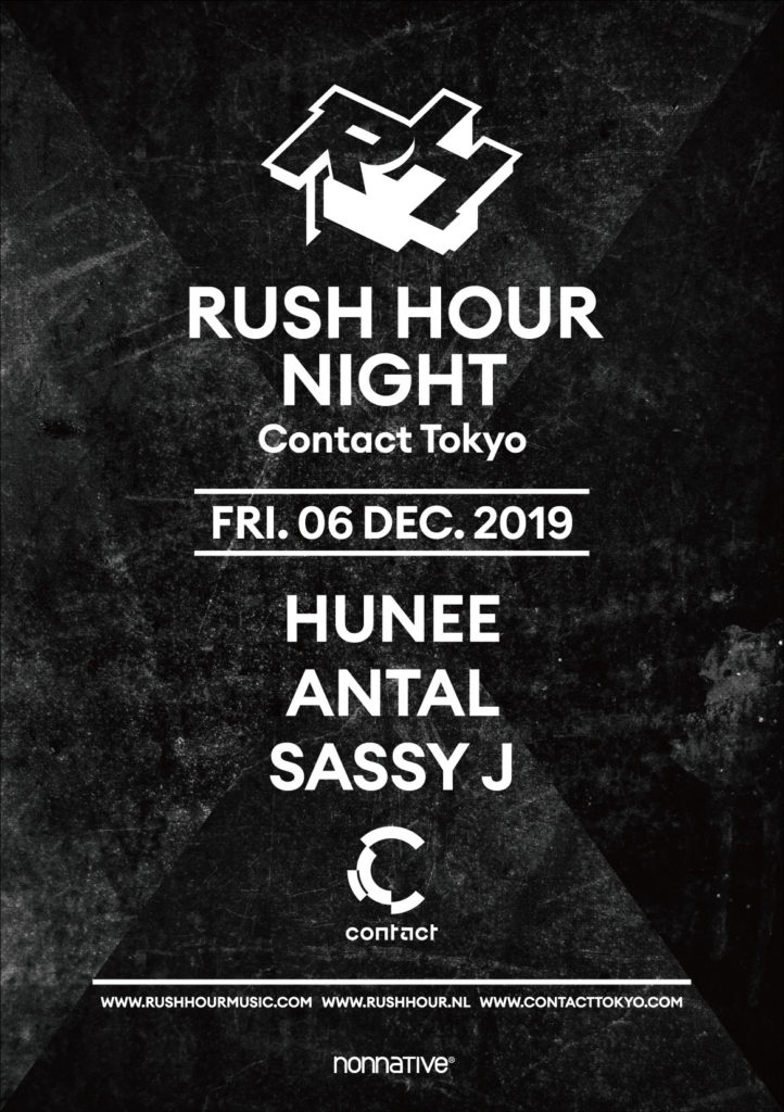 Hunee、Antal、Sassy Jら出演のRush Hour Nightが渋谷Contactにて開催