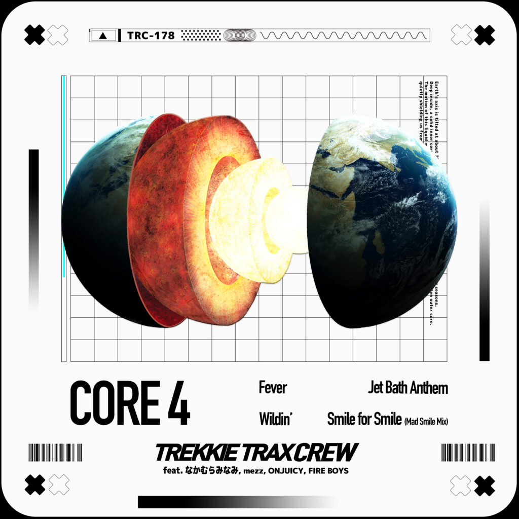 TREKKIE TRAX CREWがなかむらみなみ、mezz、ONJUICY、FIRE BOYSをフォーチャリングしたデビューEP「CORE 4」をリリース